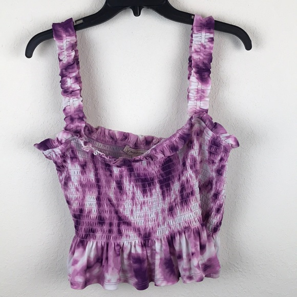 BCBGeneration - smocked tie dye top - Picture 2 of 8
